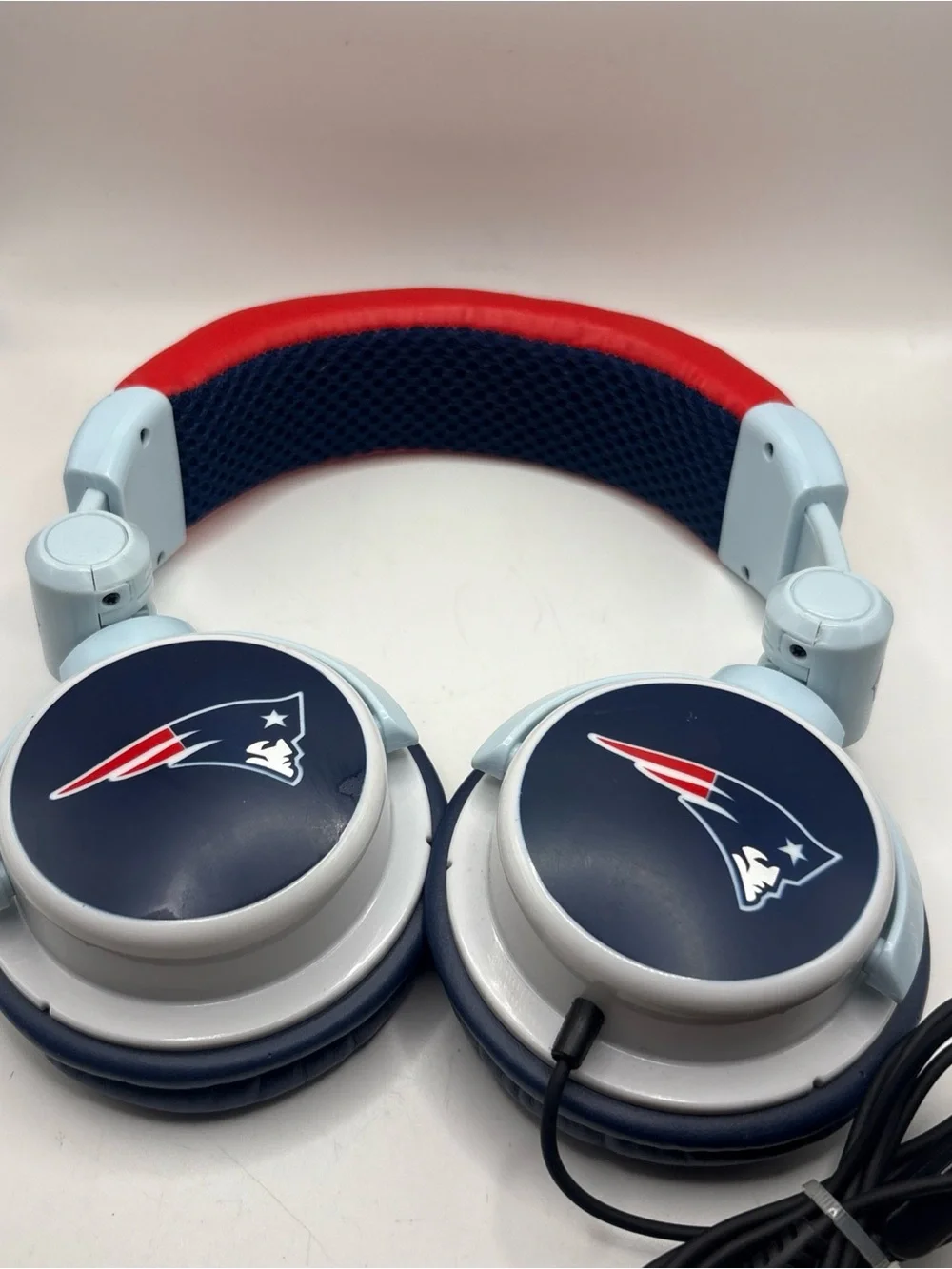 NFL New England Patriots DJ Style Headphones iPod Iphone Wired Swivel